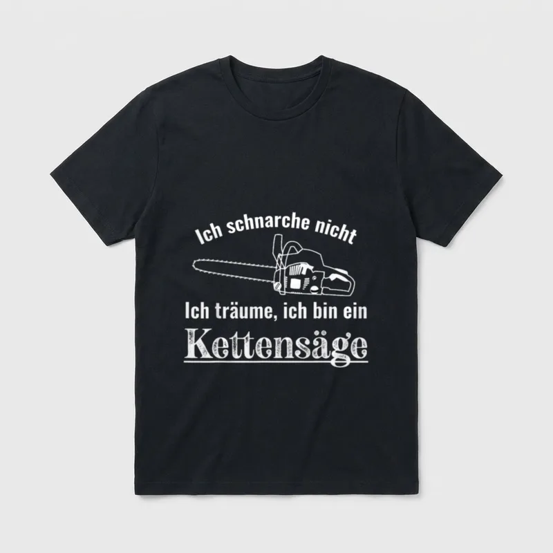 Ich schnarche nicht Träume T-Shirt – Klassisches T-Shirt in Schwarz