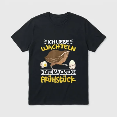 Wachteln Wachtelzüchter Spruch Wachtelflüsterer T-Shirt – Klassisches T-Shirt in Schwarz