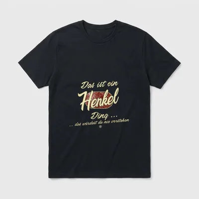 Das ist ein Henkel T-Shirt – Klassisches T-Shirt in Schwarz