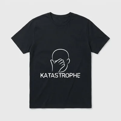 Katastrophe Lustiger Spruch Eh T-Shirt – Klassisches T-Shirt in Schwarz