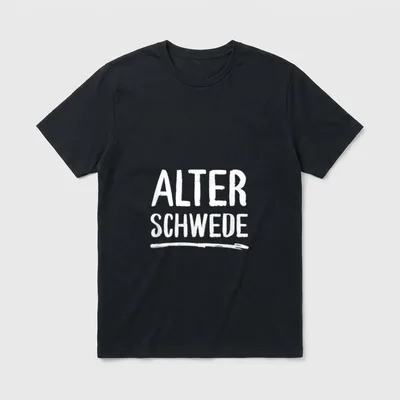 Sprichwort Alter Schwede Lustiger T-Shirt – Klassisches T-Shirt in Schwarz