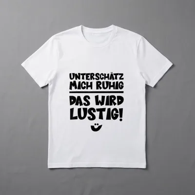 Unterschätz mich ruhig Lustige Sprüche T-Shirt – Klassisches T-Shirt in Schwarz