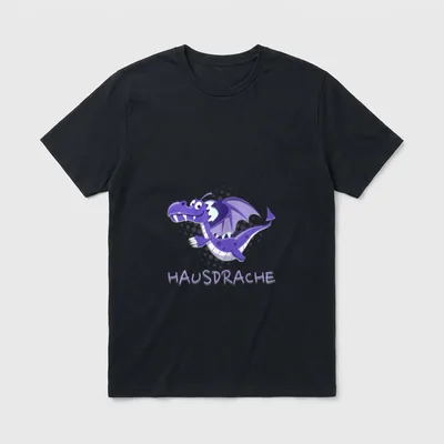 Hausfrauen Statement Hausdrache süßer T-Shirt – Klassisches T-Shirt in Schwarz