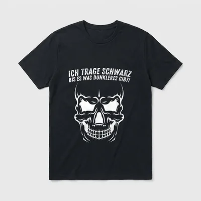 Ich trage Schwarz bis es T-Shirt – Klassisches T-Shirt in Schwarz