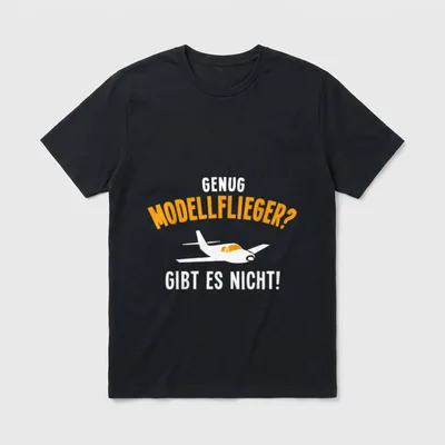 Lustige Modellflugzeug Sprüche Modell T-Shirt – Klassisches T-Shirt in Schwarz