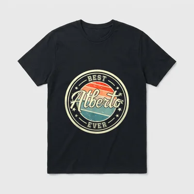 Best Alberto Ever lustiger T-Shirt – Klassisches T-Shirt in Schwarz