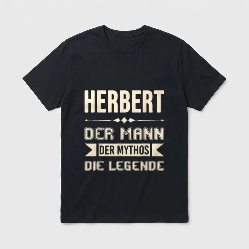 Herbert lustiger Spruch Vorname T-Shirt – Klassisches T-Shirt in Schwarz