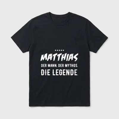 Matthias lustige Geschenk-Idee T-Shirt – Klassisches T-Shirt in Schwarz