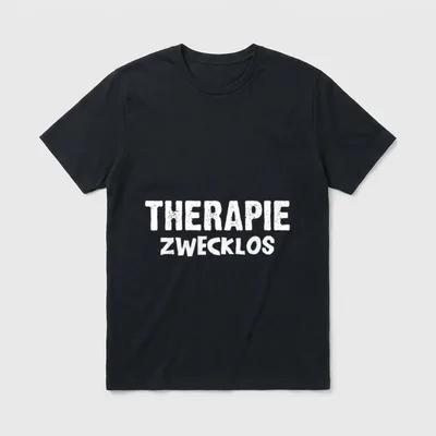 Therapie Zwecklos Nicht Therapierbar T-Shirt – Klassisches T-Shirt in Schwarz