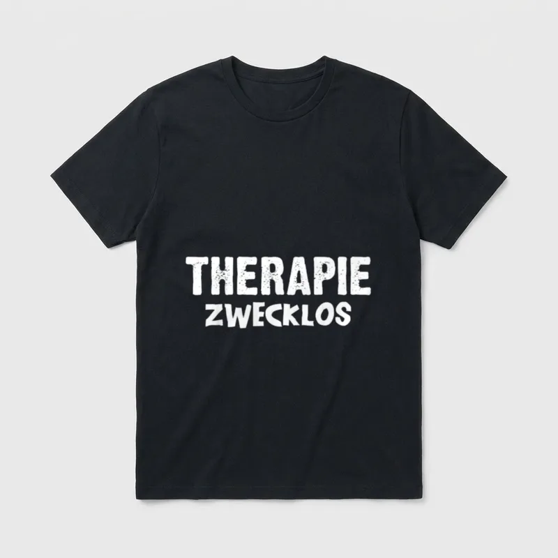 Therapie Zwecklos Nicht Therapierbar T-Shirt – Klassisches T-Shirt in Schwarz
