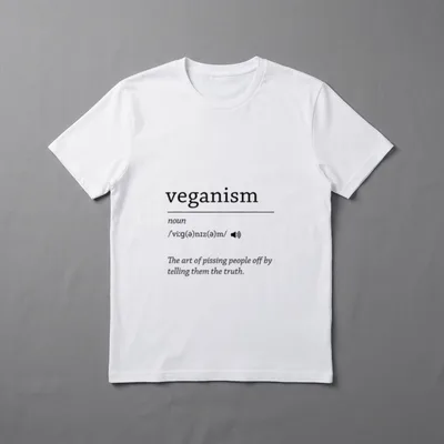 Veganism Definition Veganer Spruch T-Shirt – Klassisches T-Shirt in Schwarz