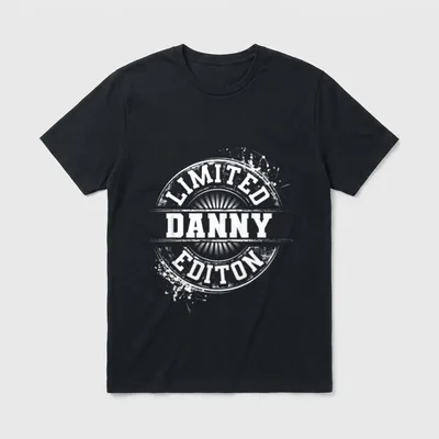 DANNY Limited Edition Funny T-Shirt – Klassisches T-Shirt in Schwarz