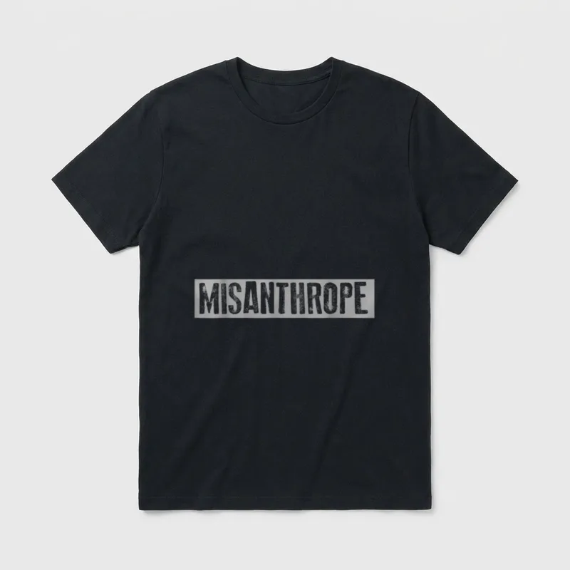 Misanthrop Menschenhass Statement Lustige Sprüche T-Shirt – Klassisches T-Shirt in Schwarz