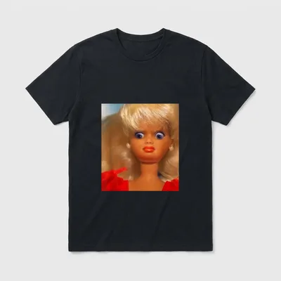 Lustige Gesichtspuppe Meme Ekelhaft T-Shirt – Klassisches T-Shirt in Schwarz