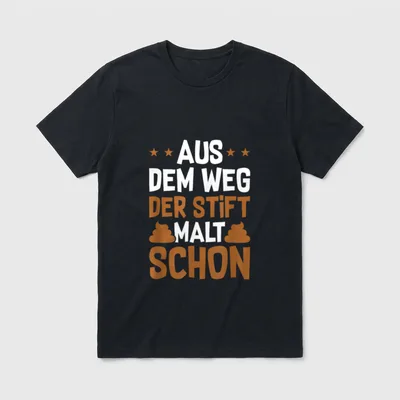 Aus Dem Weg Ich Muss T-Shirt – Klassisches T-Shirt in Schwarz