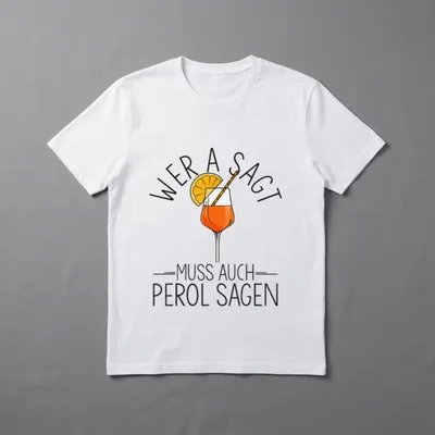 WER A SAGT MUSS T-Shirt – Klassisches T-Shirt in Schwarz