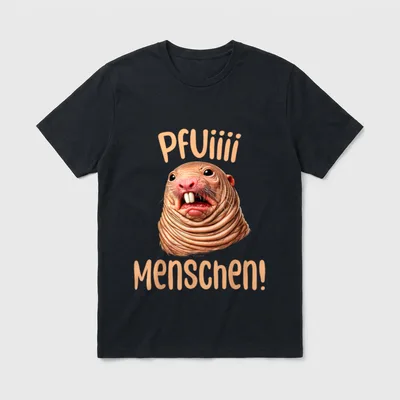 Nacktmull Lustiges Ugly Hässliches T-Shirt – Klassisches T-Shirt in Schwarz