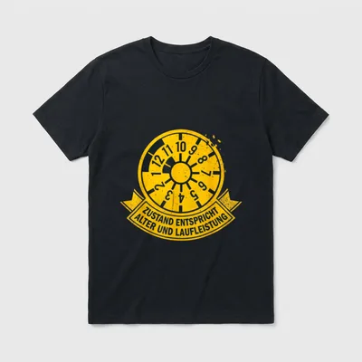 Lustiges Zustand entspricht Alter Lustige Sprüche T-Shirt – Klassisches T-Shirt in Schwarz
