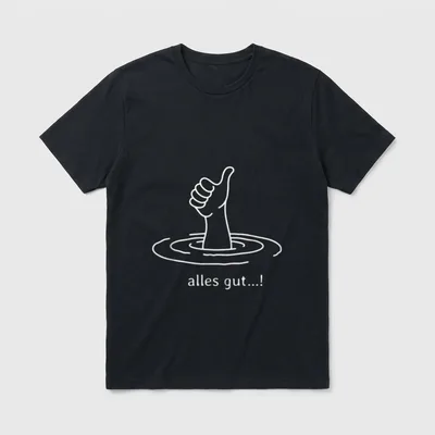 Alles-gut! Daumen hoch Lustige T-Shirt – Klassisches T-Shirt in Schwarz