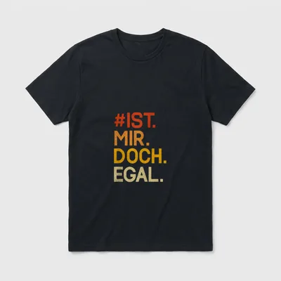 #ist mir doch egal T-Shirt – Klassisches T-Shirt in Schwarz