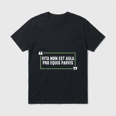 Lateinischer Spruch T-Shirt – Klassisches T-Shirt in Schwarz