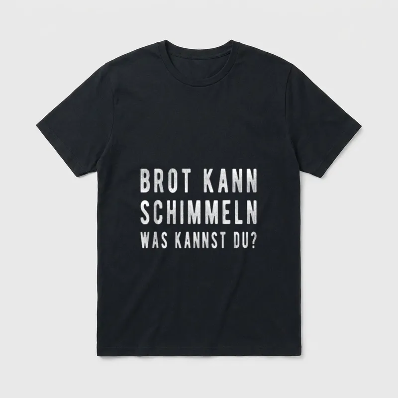 Brot Kann Schimmeln Was Lustige Sprüche T-Shirt – Klassisches T-Shirt in Schwarz
