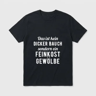 Das Ist Kein Dicker Bauch T-Shirt – Klassisches T-Shirt in Schwarz