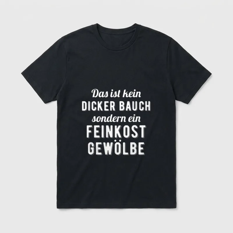 Das Ist Kein Dicker Bauch T-Shirt – Klassisches T-Shirt in Schwarz