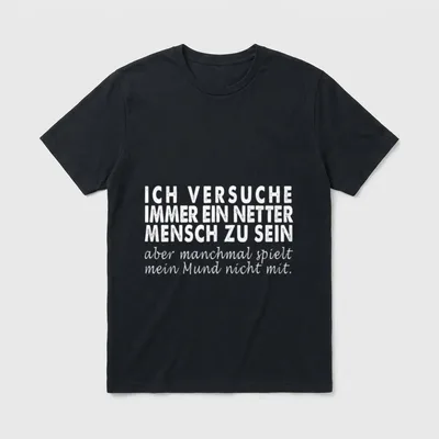 Lustiger Funartikel Spruch Satire T-Shirt – Klassisches T-Shirt in Schwarz