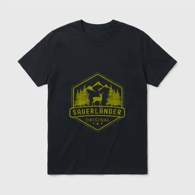 Sauerländer Original Spruch T-Shirt – Klassisches T-Shirt in Schwarz