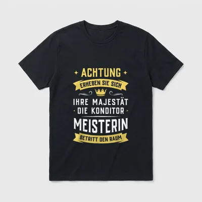 Konditormeisterin Konditorin Konditor T-Shirt – Klassisches T-Shirt in Schwarz