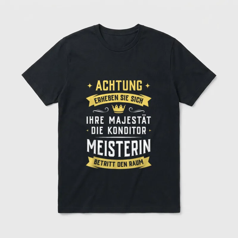 Konditormeisterin Konditorin Konditor T-Shirt – Klassisches T-Shirt in Schwarz