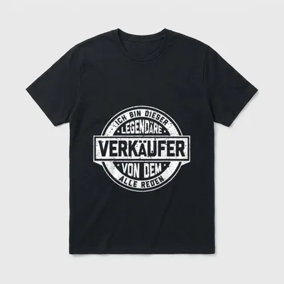 Verkäufer Legende Witziger Vintage T-Shirt – Klassisches T-Shirt in Schwarz