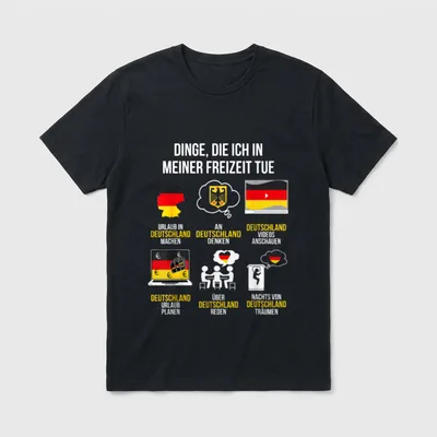 Deutschland Spruch Lustiger Spruch T-Shirt – Klassisches T-Shirt in Schwarz