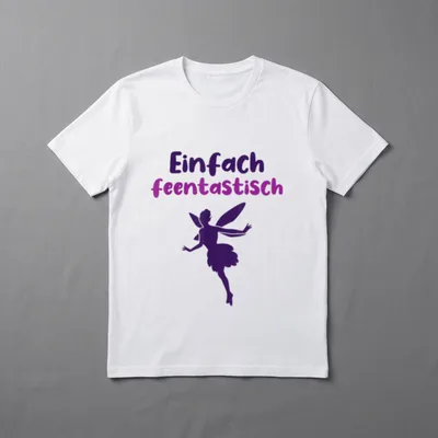 Fee Lustiger Spruch Feentastisch T-Shirt – Klassisches T-Shirt in Schwarz