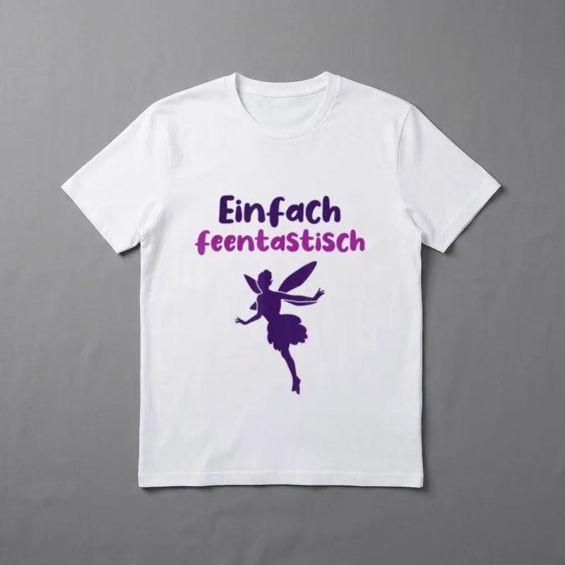 Fee Lustiger Spruch Feentastisch T-Shirt – Klassisches T-Shirt in Schwarz