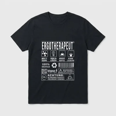 Ergotherapeut Ergotherapie Lustiger Spruch T-Shirt – Klassisches T-Shirt in Schwarz