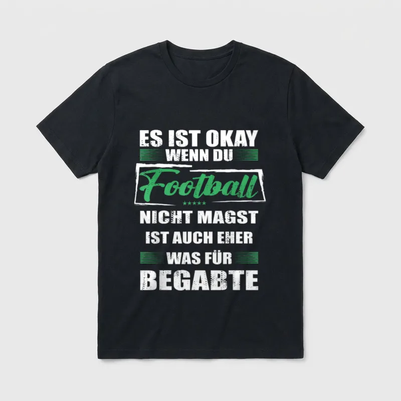 Lustiger Spruch für den Footballspieler T-Shirt – Klassisches T-Shirt in Schwarz