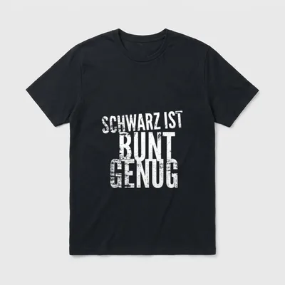 Lustiger Spruch Schwarz T-Shirt – Klassisches T-Shirt in Schwarz