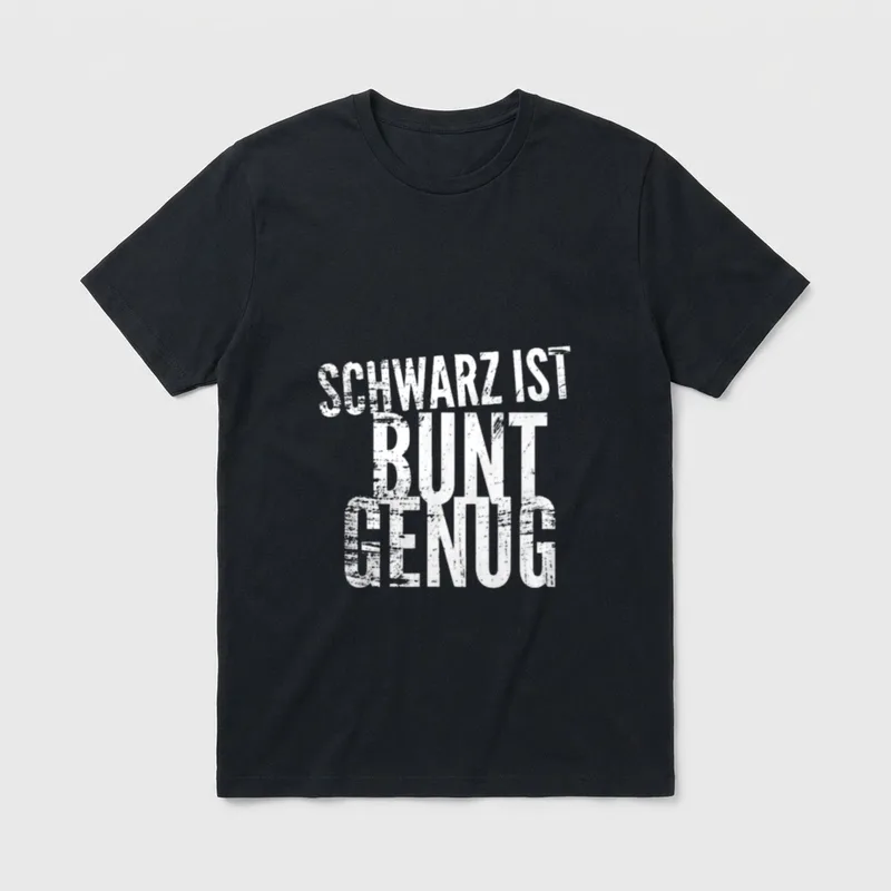 Lustiger Spruch Schwarz T-Shirt – Klassisches T-Shirt in Schwarz