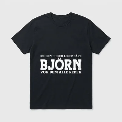 Björn Lustiges Vorname Namen T-Shirt – Klassisches T-Shirt in Schwarz