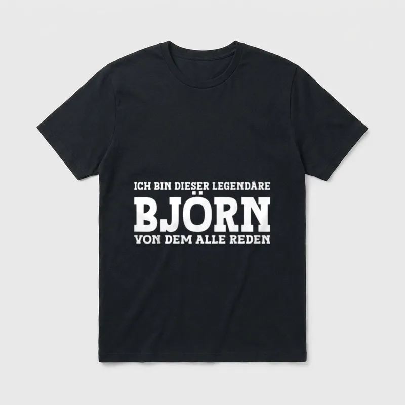 Björn Lustiges Vorname Namen T-Shirt – Klassisches T-Shirt in Schwarz