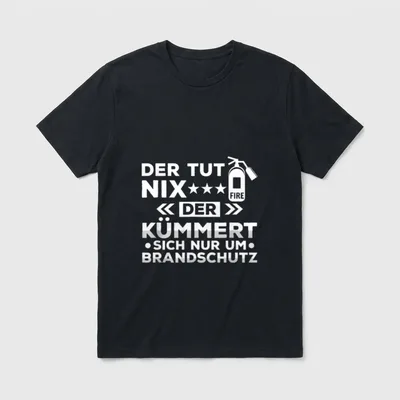 Brandschutzbeauftragter Brandschutz Spruch Beruf T-Shirt – Klassisches T-Shirt in Schwarz