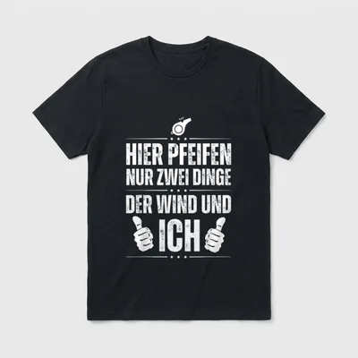 Schiedsrichter Lustiger Spruch Schiri T-Shirt – Klassisches T-Shirt in Schwarz