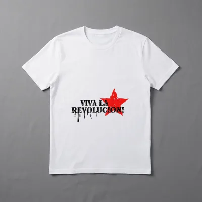 Viva la revolucion Zitat T-Shirt – Klassisches T-Shirt in Schwarz