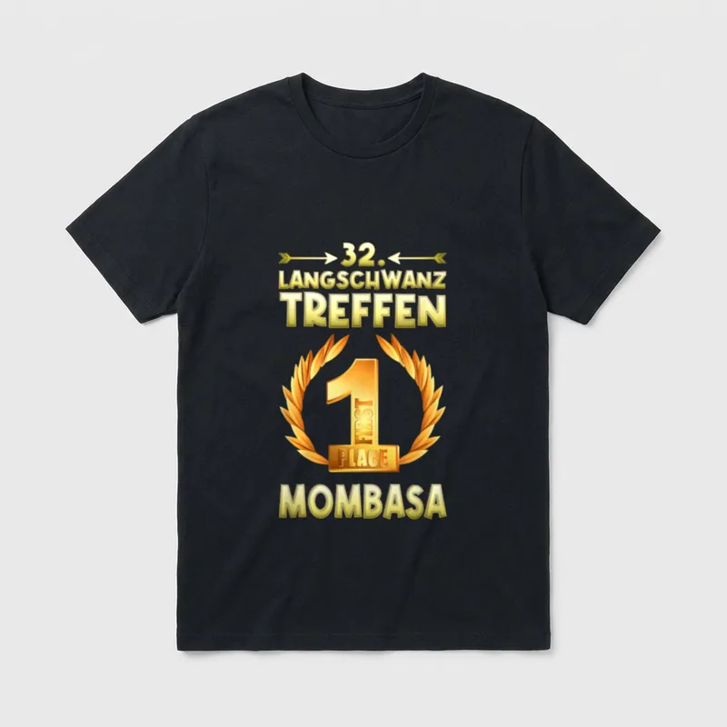 Langschwanztreffen in Mombasa Sieger T-Shirt – Klassisches T-Shirt in Schwarz