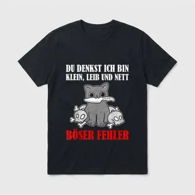 Du denkst ich bin Lustige Sprüche T-Shirt – Klassisches T-Shirt in Schwarz