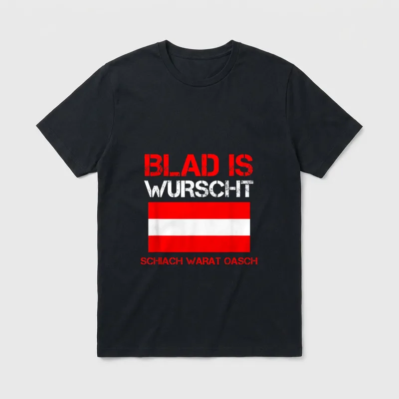Österreichisch Sprüche T-Shirt – Klassisches T-Shirt in Schwarz
