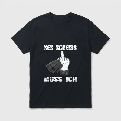 Statement Spruch nen scheiss T-Shirt – Klassisches T-Shirt in Schwarz