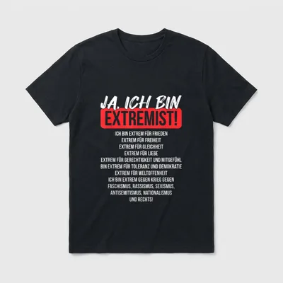 Gleichheit und Freiheit I T-Shirt – Klassisches T-Shirt in Schwarz